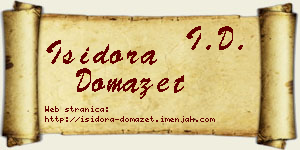 Isidora Domazet vizit kartica